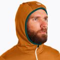 Férfi trekking pulóver Ortovox Fleece Grid Hoody barna 87211 4