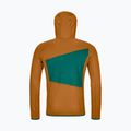 Férfi trekking pulóver Ortovox Fleece Grid Hoody barna 87211 10