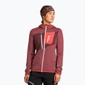 Női trekking pulóver Ortovox Fleece Grid Hoody piros 87201