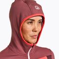 Női trekking pulóver Ortovox Fleece Grid Hoody piros 87201 4