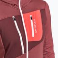 Női trekking pulóver Ortovox Fleece Grid Hoody piros 87201 5