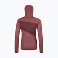 Női trekking pulóver Ortovox Fleece Grid Hoody piros 87201 11