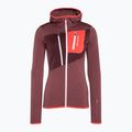 Női trekking pulóver Ortovox Fleece Grid Hoody piros 87201 6