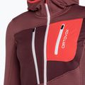 Női trekking pulóver Ortovox Fleece Grid Hoody piros 87201 8