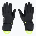Férfi ejtőernyős kesztyű ORTOVOX Fleece Grid Cover fekete holló 3