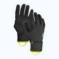 Férfi ejtőernyős kesztyű ORTOVOX Fleece Grid Cover fekete holló 8