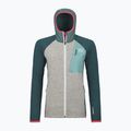 Női ORTOVOX Fleece GP Classic Knit Hoody arktisz szürke