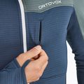 Férfi ORTOVOX Fleece Light Grid kapucnis mély óceáni melegítőfelső 4