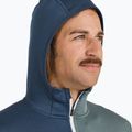 Férfi ORTOVOX Fleece Light Grid kapucnis mély óceáni melegítőfelső 5
