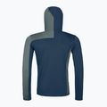 Férfi ORTOVOX Fleece Light Grid kapucnis mély óceáni melegítőfelső 8