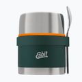 Ételtermosz evőeszközökkel Esbit Stainless Steel Food Jug 500 ml forest green