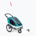Qeridoo Sportrex1 együléses kerékpár utánfutó kék Q-SR1-21-P