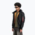 Férfi Alpha Industries MA-1 kapucnis bomber dzseki fekete