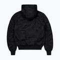 Férfi Alpha Industries MA-1 kapucnis bomber dzseki fekete 7