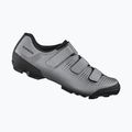 Férfi MTB kerékpáros cipő Shimano SH-XC100 ezüst