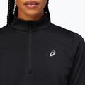 Női ASICS Core 1/2 Zip Winter Top teljesítmény fekete futó melegítőfelső 5