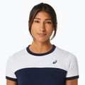 Női teniszpóló ASICS Court SS Top éjfél/briliáns fehér 4