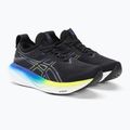 ASICS Gel-Nimbus 25 férfi futócipő fekete/világító sárga 4