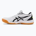 ASICS férfi squash cipő Upcourt 5 fehér / biztonsági sárga 3