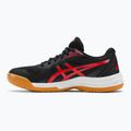 ASICS férfi squash cipő Upcourt 5 fekete / klasszikus piros 3