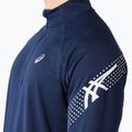 Férfi ASICS Icon 1/2 Zip teljesítmény kék expanse hosszú ujjú futócipő 6