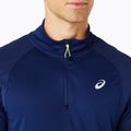 Férfi ASICS Road Lite-Show 1/2 Zip kék költségű futó hosszú ujjú futócipő 4