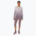 Női ASICS High Waist Capri poros lila futóleggings 2