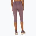 Női ASICS High Waist Capri poros lila futóleggings 3