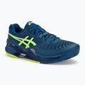 ASICS férfi teniszcipő Gel-Resolution 9 mako kék/biztonsági sárga