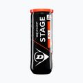 Dunlop Stage 2 gyermek teniszlabda 3 db narancssárga/sárga 601339 2