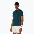 Férfi ASICS Match Actibreeze Top saxon zöld teniszpóló 4