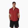 Férfi ASICS Court Polo póló égett piros