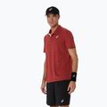 Férfi ASICS Court Polo póló égett piros 4