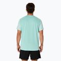 Férfi futópóló ASICS Core All Over Print SS Top oasis green 3