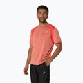 Férfi futópóló ASICS Road Top coral reef/mojave 4