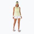 Női ASICS Nagino Run állítható tank huddle sárga heather futópóló 2