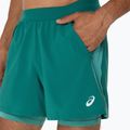 ASICS Road 2N1 5IN férfi futónadrág esős tó/világos teal 5