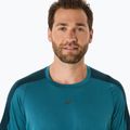 ASICS férfi futópóló Fujitrail Elite Top atlantis kék/szászöld 5