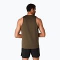 Férfi ASICS Core Singlet barna kő futópóló 3