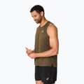 Férfi ASICS Core Singlet barna kő futópóló 4