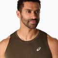 Férfi ASICS Core Singlet barna kő futópóló 5