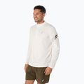 Férfi ASICS Icon LS 1/2 Zip krémszínű hosszú ujjú futócipő 4