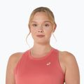 Női Asics Core Tank sötét rózsaszín agyag futópóló 5