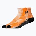 ASICS Performance Run Quarter zokni ragyogó fehér/narancs fényű zokni 2