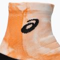 ASICS Performance Run Quarter zokni ragyogó fehér/narancs fényű zokni 3