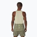Férfi ASICS Fujitrail Singlet köpeny zöld/khaki színű futópóló 3