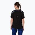 Női ASICS Road Lite-Show SS teljesítményű fekete futópóló 3