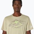 ASICS férfi Fujitrail Logo SS futópóló khaki színben 5