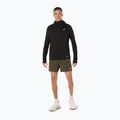 Férfi ASICS Road Winter Hoodie teljesítmény fekete futó melegítőfelső 2