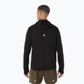 Férfi ASICS Road Winter Hoodie teljesítmény fekete futó melegítőfelső 3